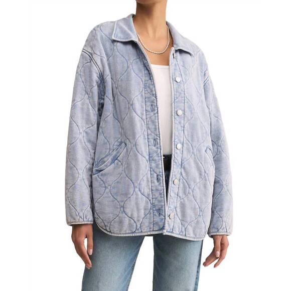 Z SUPPLY Jackets & Blazers - NEW Z SUPPLY boulder knit denim jacket in washed indigo